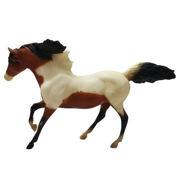 1998 Breyer Andalusian Stallion Bay Pinto Horse #633 Brown White Black Vintage - Picture 5 of 14